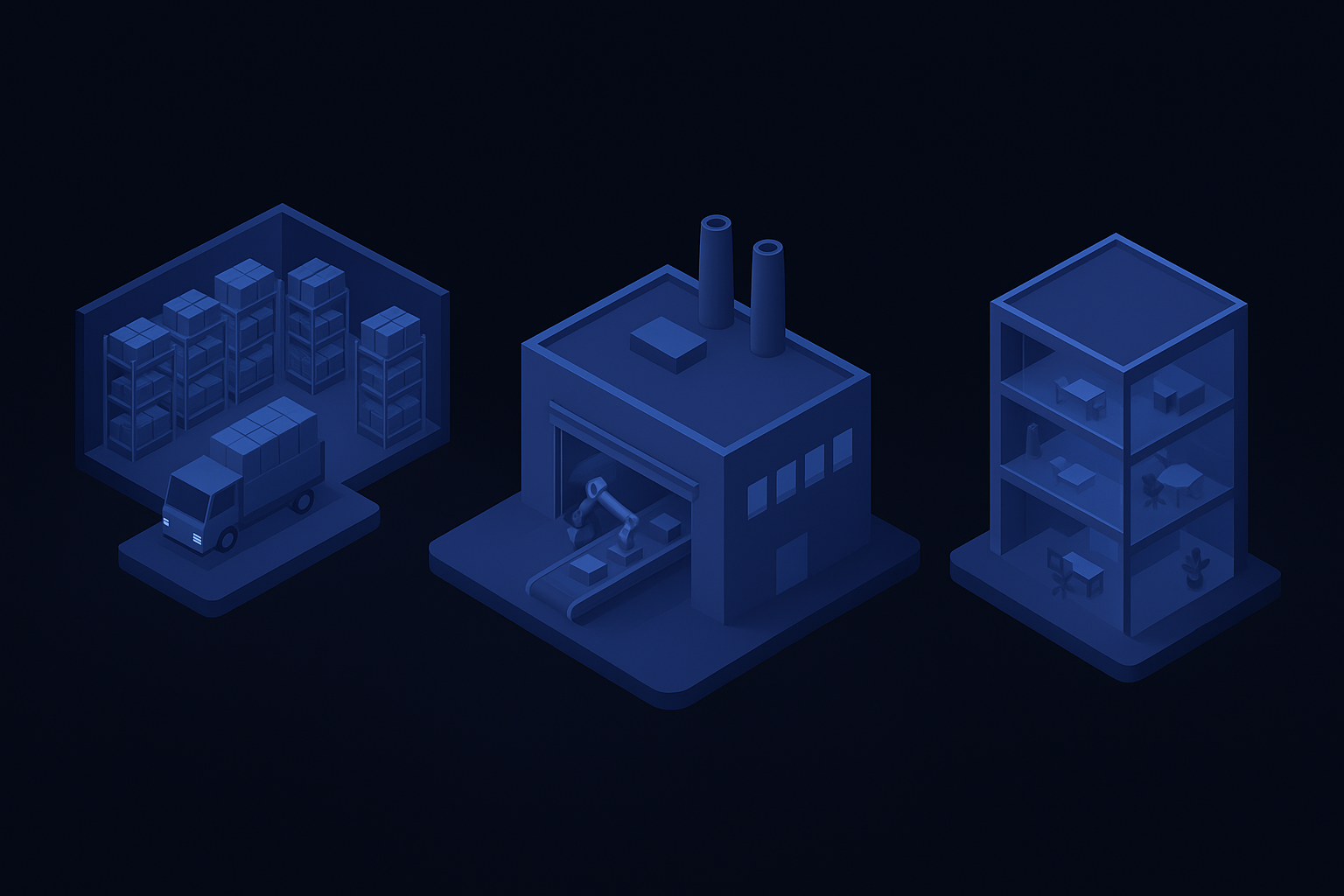 Environnements d'intervention site survey - Entrepôts, usines, bureaux